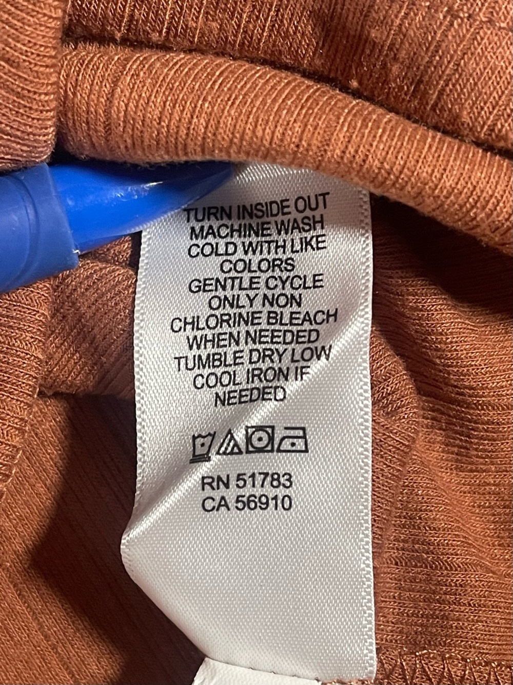 Maurices Rust Long-Sleeve Ribbed Collared Shirt with Snaps Women’s Large - Picture 6 of 11